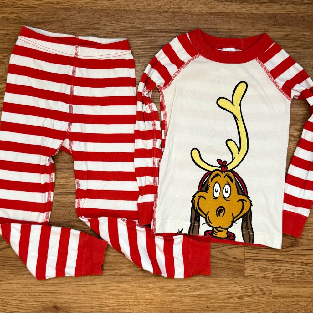 Hanna Andersson How the Grinch Stole Christmas Max Long John Pajama Set